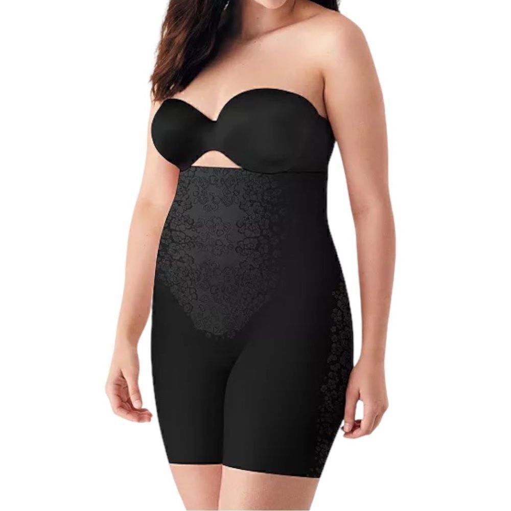Maidenform Women's FitSense™ High Waist Thigh Slimmer DM0072 in the Size Large